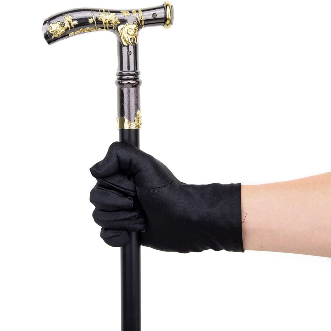 Premium Orthopedic Walking Cane with Sculpted Handle & Built-in Compass – Elegant & Durable