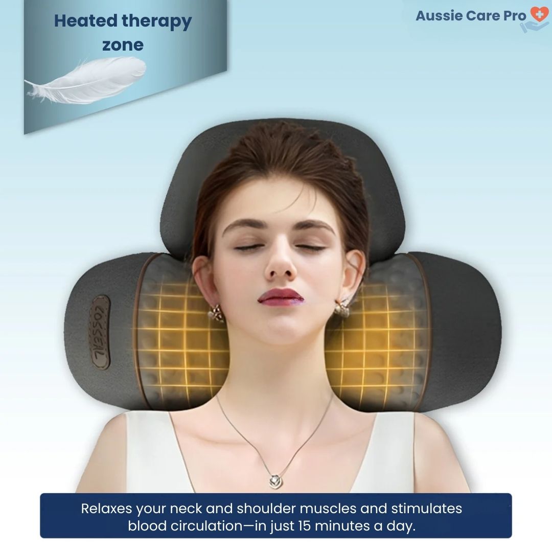 Neck Pain Relief Device – Massage, Heat & Stretch Therapy