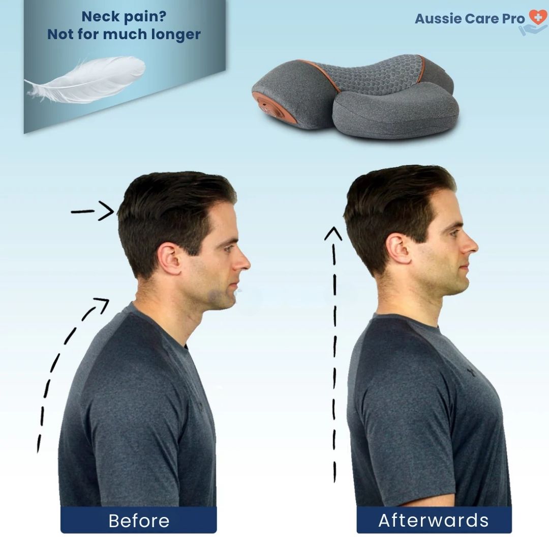 Neck Pain Relief Device – Massage, Heat & Stretch Therapy