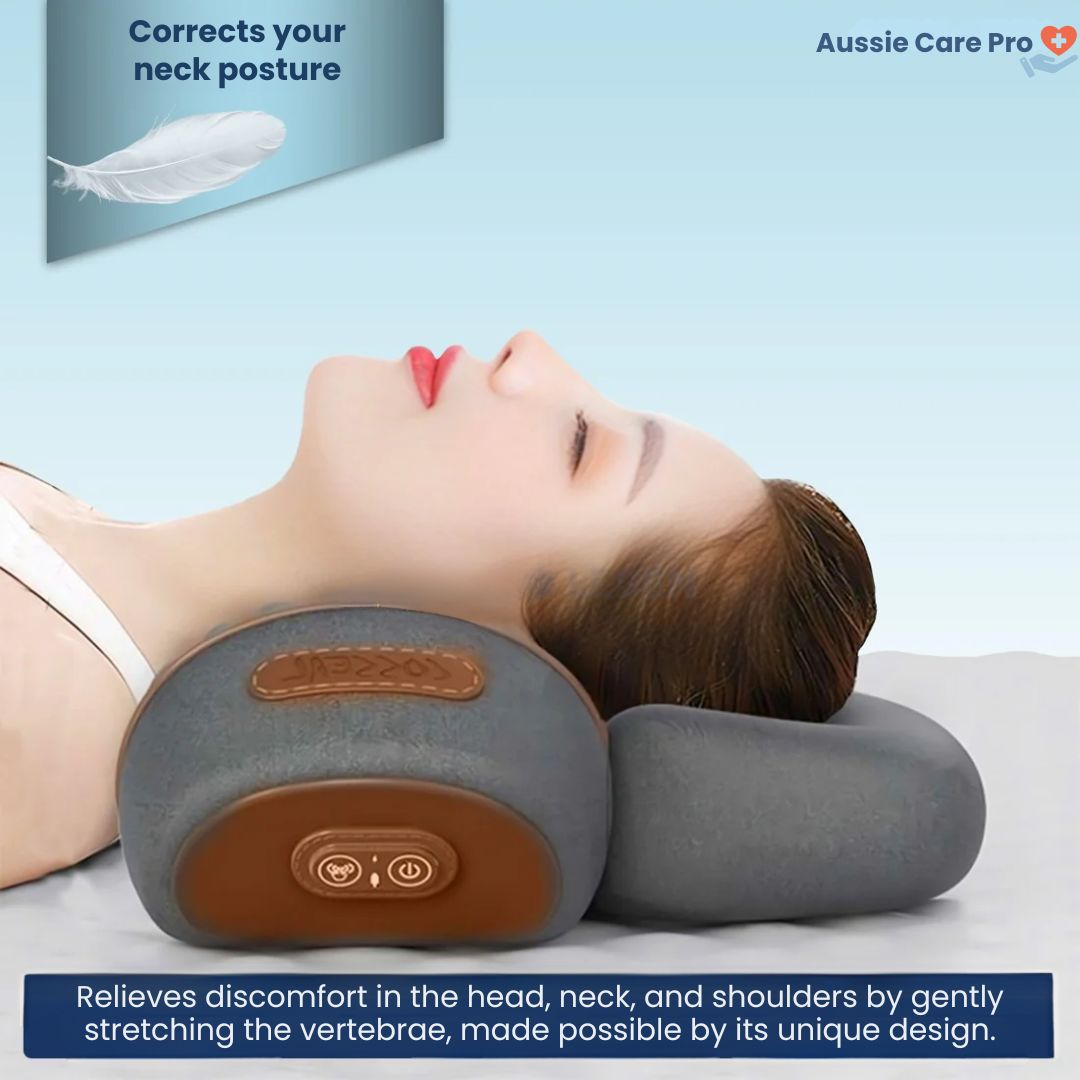 Neck Pain Relief Device – Massage, Heat & Stretch Therapy