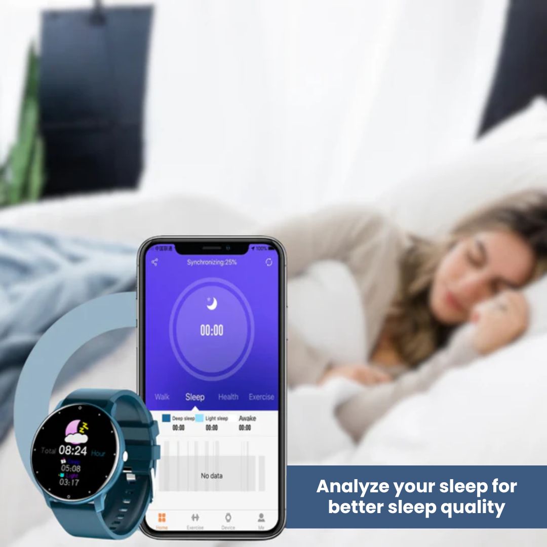 VitalSync Smart Health Watch – Blood Pressure, Heart Rate & SpO₂ Monitor, Sleep Tracker, Fitness Watch