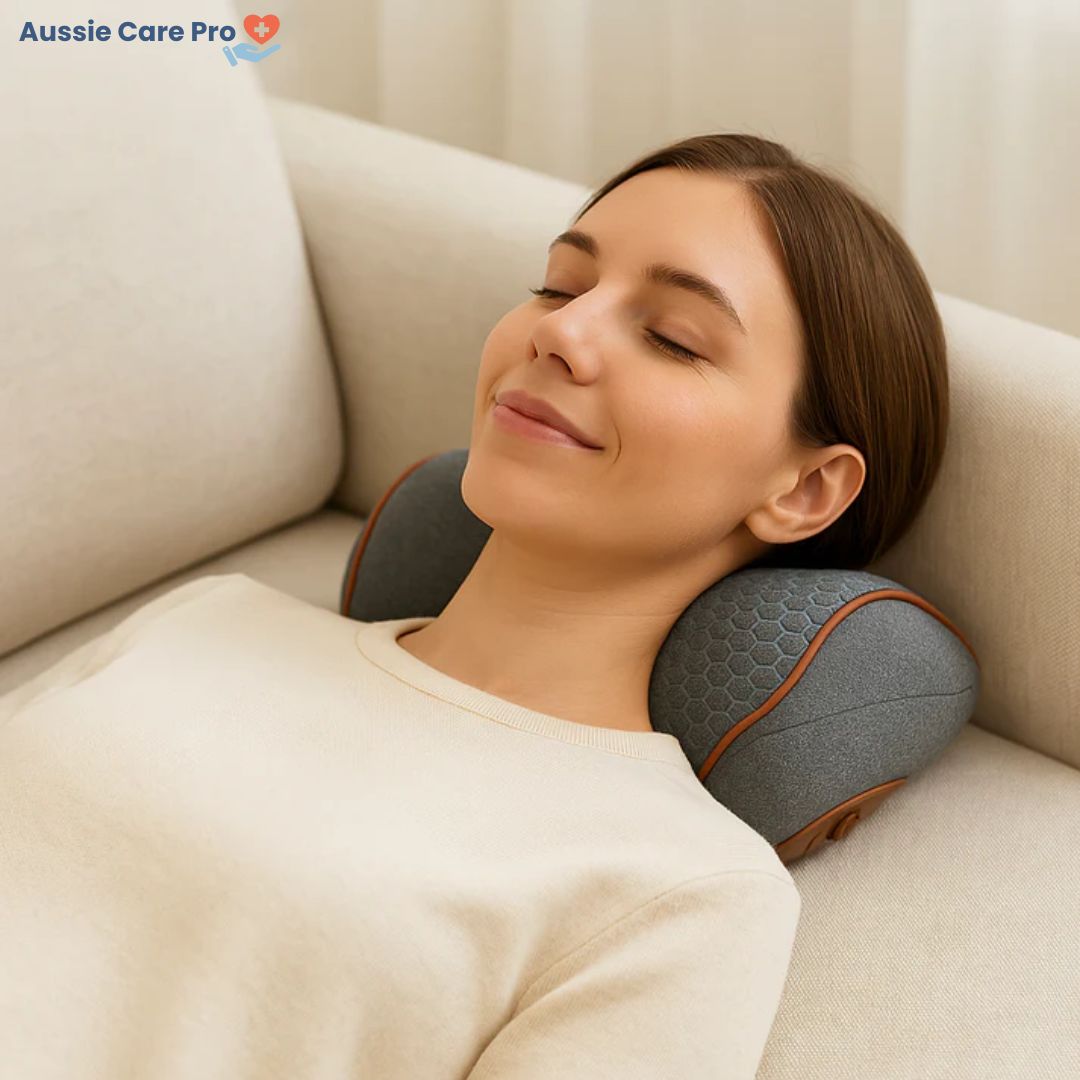 Neck Pain Relief Device – Massage, Heat & Stretch Therapy