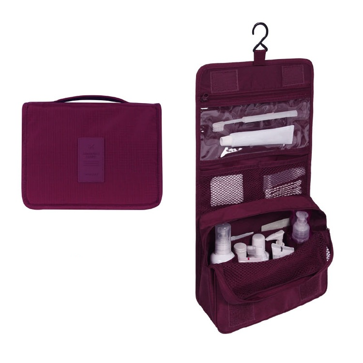 TravelEase – Water-Resistant Travel Toiletry Bag with Hanging Hook