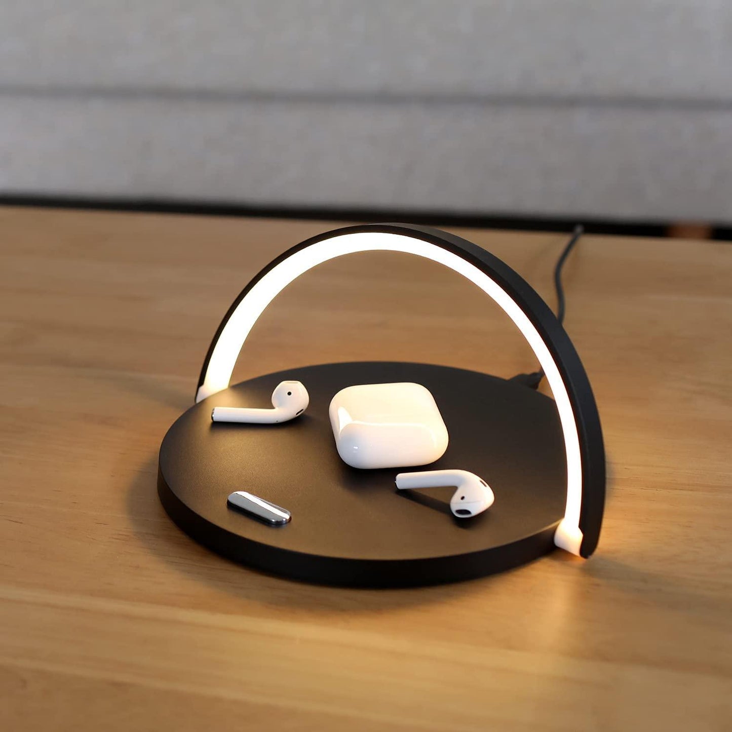 PowerHub – 3-in-1 Wireless Charger, Phone Stand & LED Desk Lamp