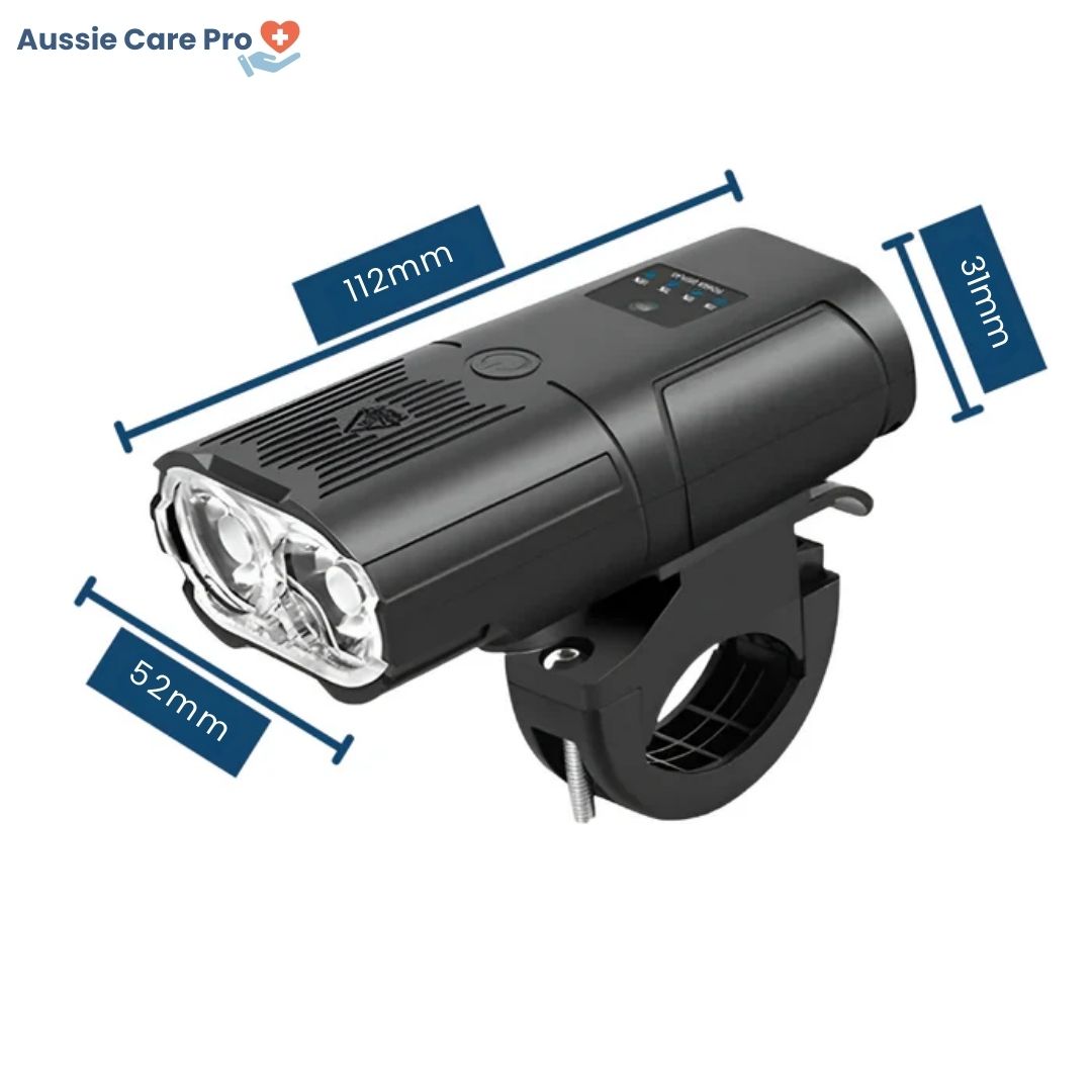 Ultra Bright Bike Light – 6000 Lumen Rechargeable Headlight