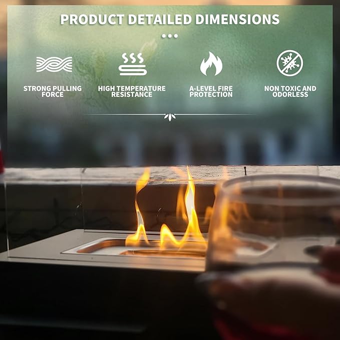 Tabletop Bio-Ethanol Fireplace – Indoor & Outdoor Smokeless Flame Heater