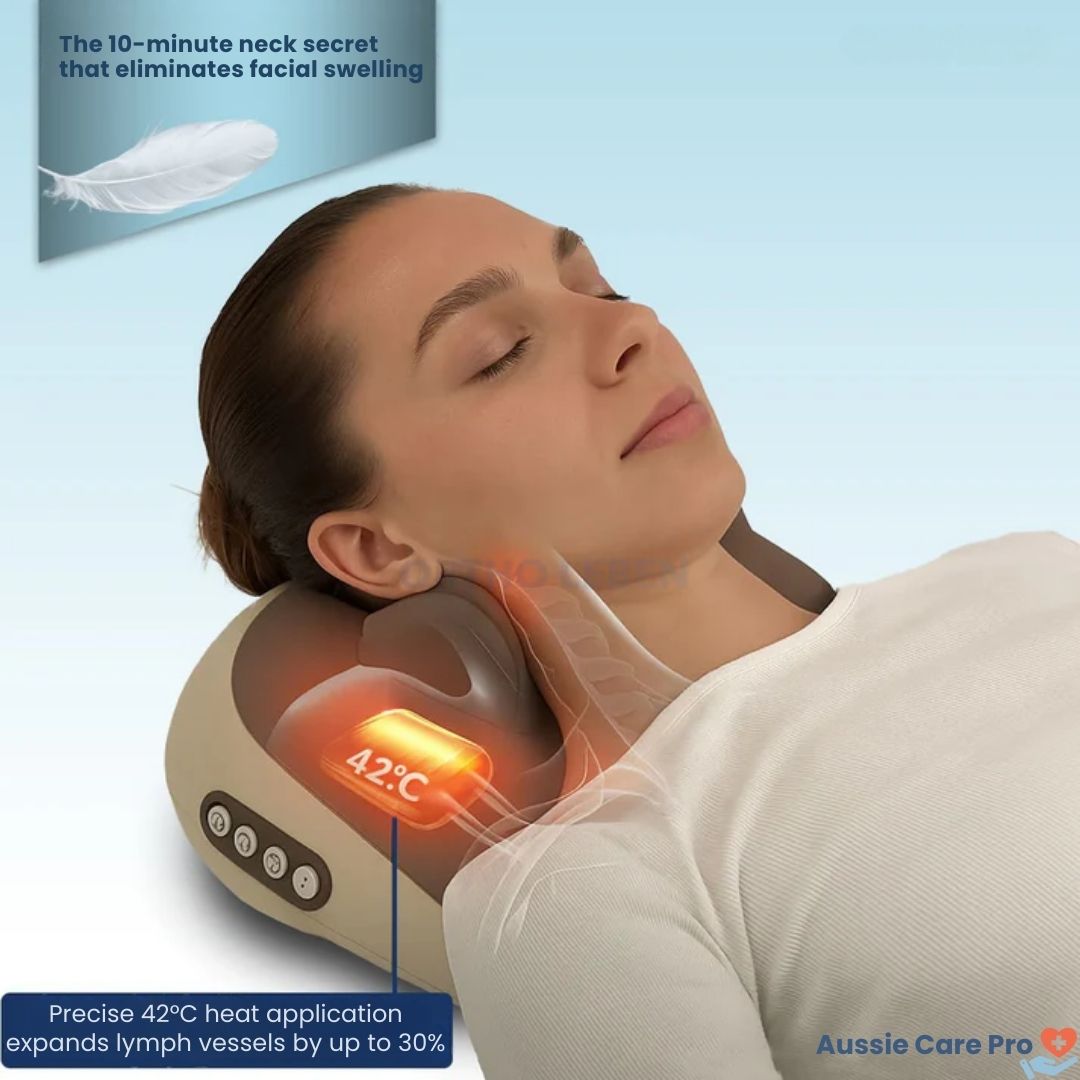 Lymphatic Drainage Massage Pillow – Heat & Neck Relief