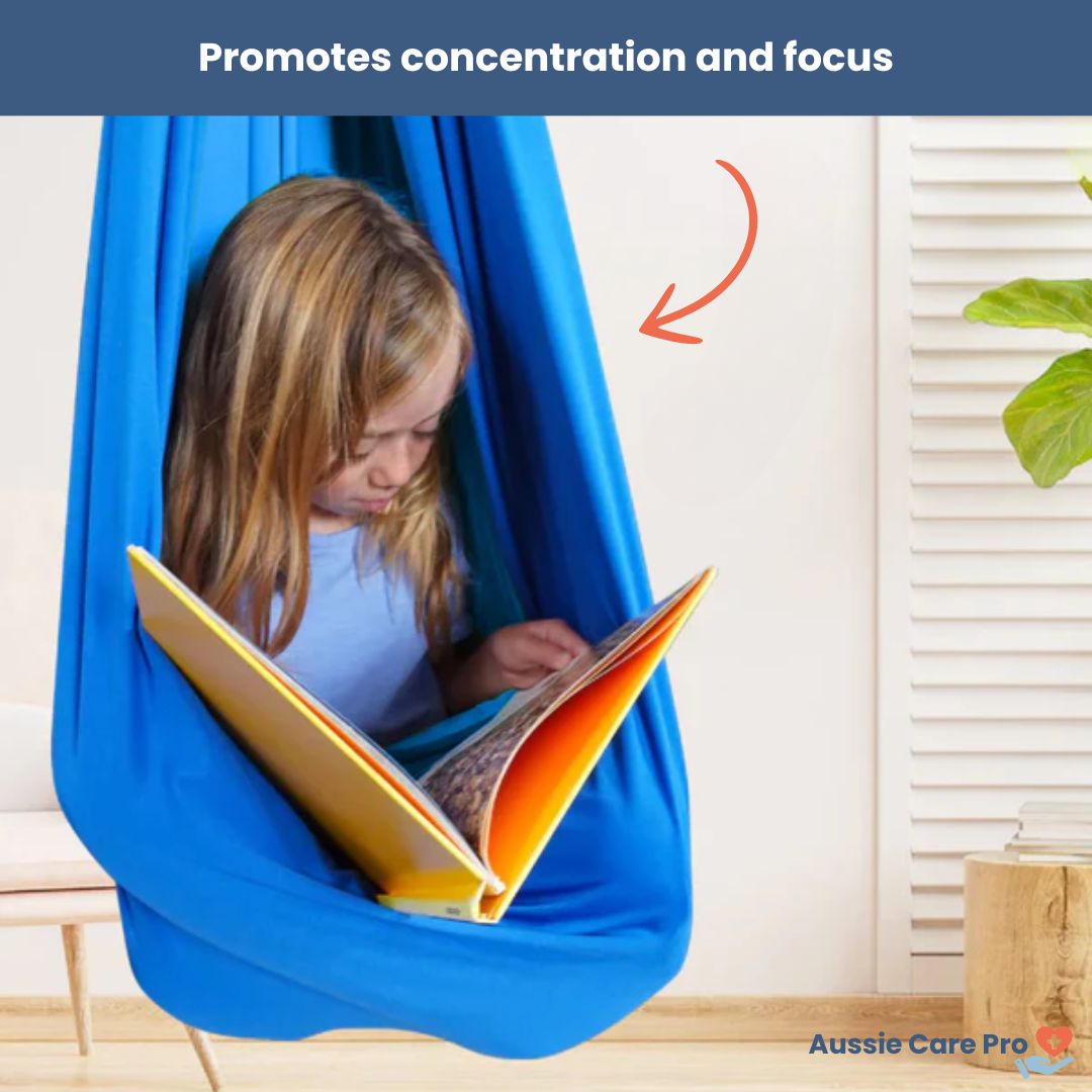 CalmFlow Therapeutic Swing – Soothing Support for Kids' Focus & Wellbeing