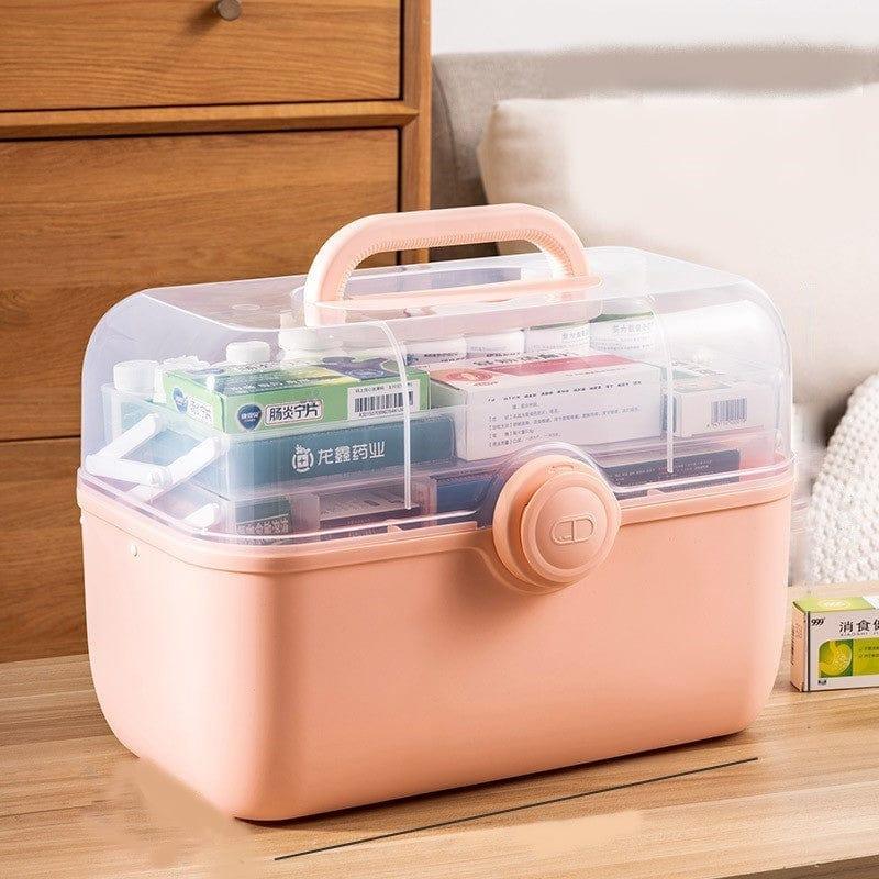 MediSmart Pill Organizer – Compact Weekly Medicine Storage Box for Home & Travel