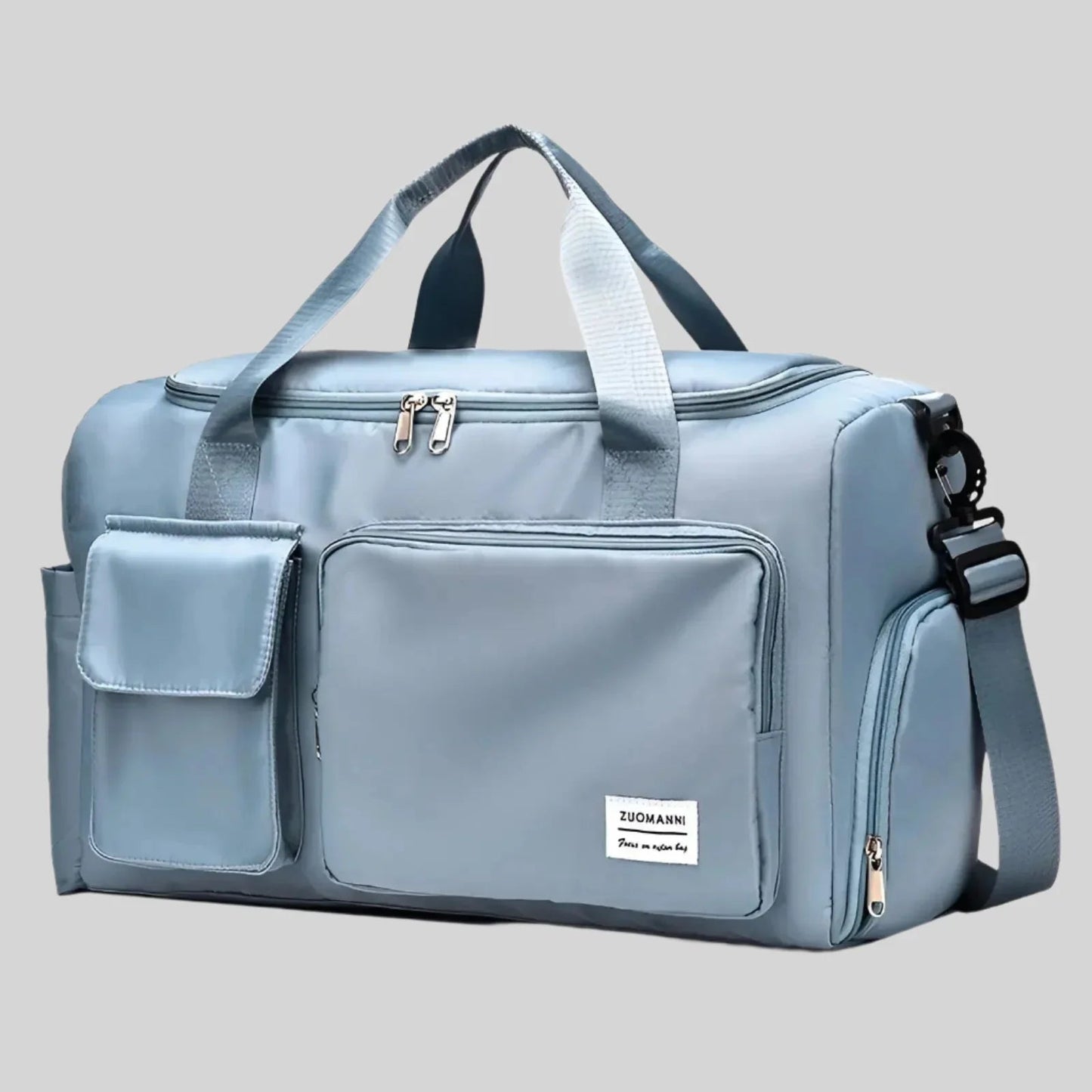 Zuomanni Waterproof Weekend Bag – Spacious Travel & Gym Holdall with Shoe Compartment
