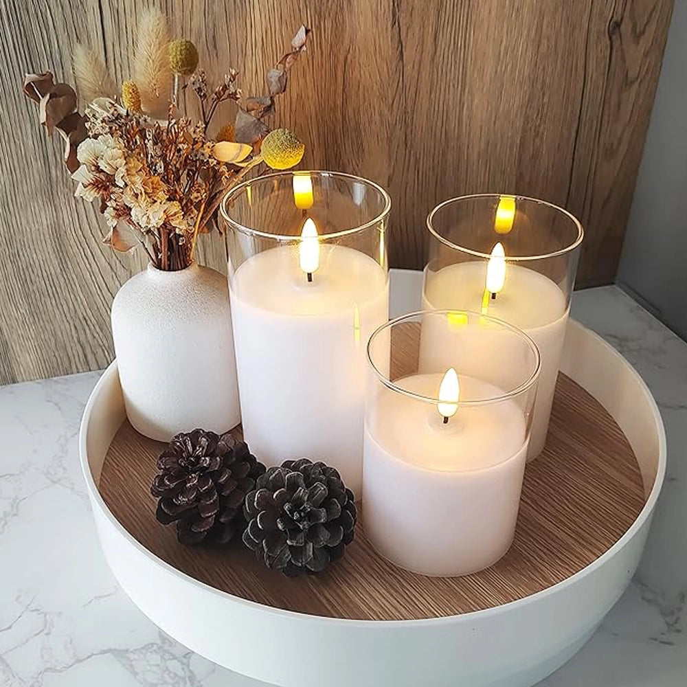 AuraFlame Flameless Candle Set – Realistic LED Candles with Remote Control