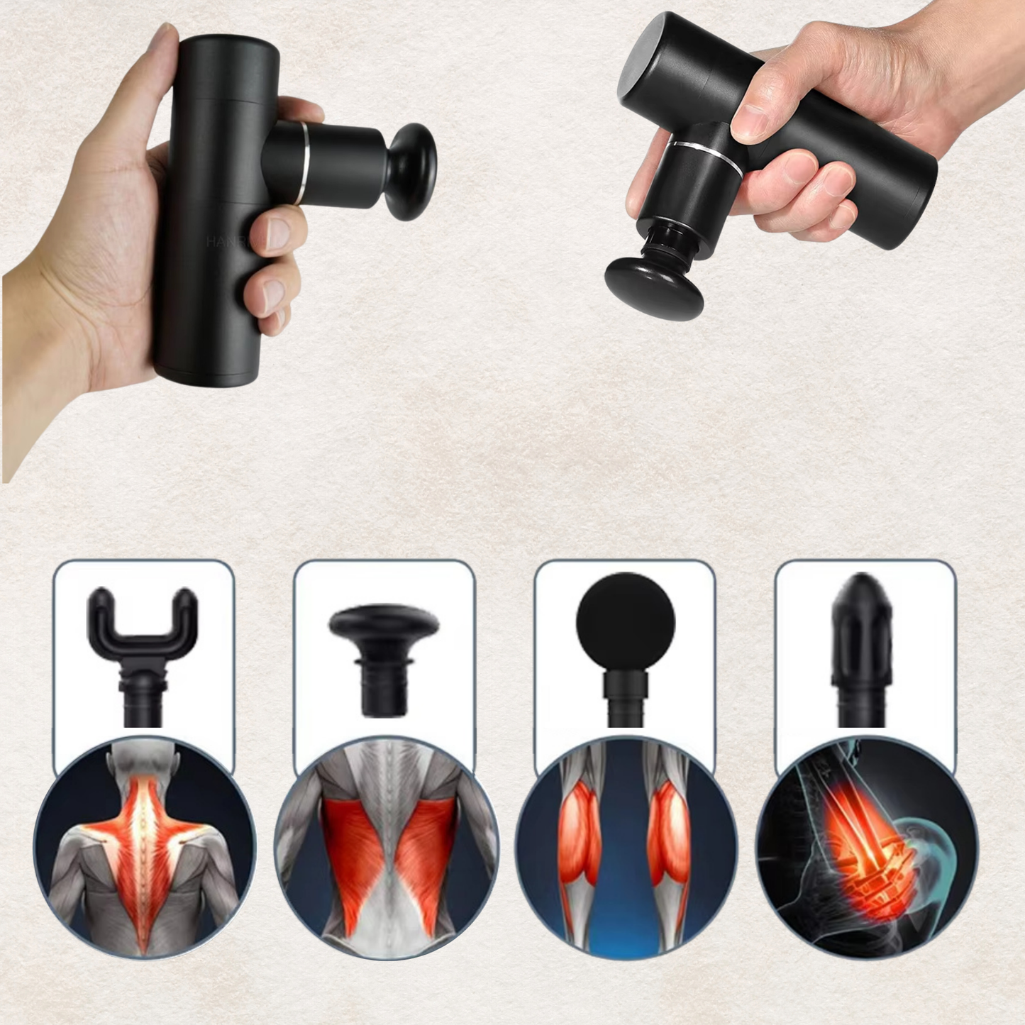 PulseMini Massage Gun – Portable Deep Tissue Muscle Massager with SilentTech & 4-Speed Intensity