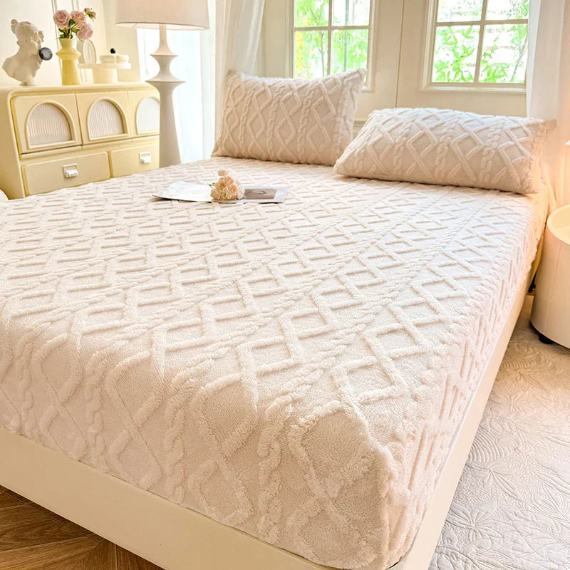 Ultra-Soft Textured Fitted Bed Sheet