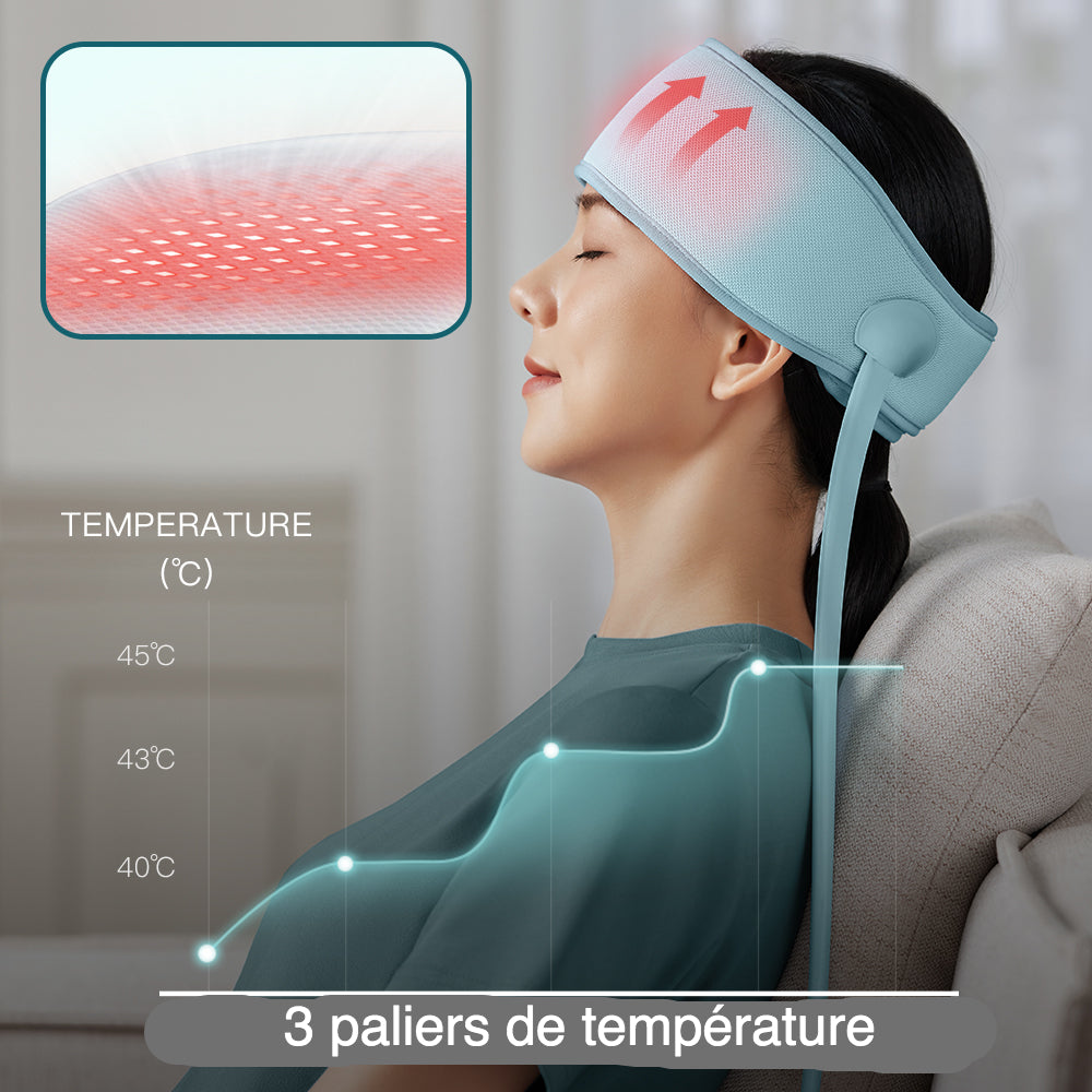 Electric Head Massager & Heated Air Compression Band – Deep Relaxation & Pain Relief