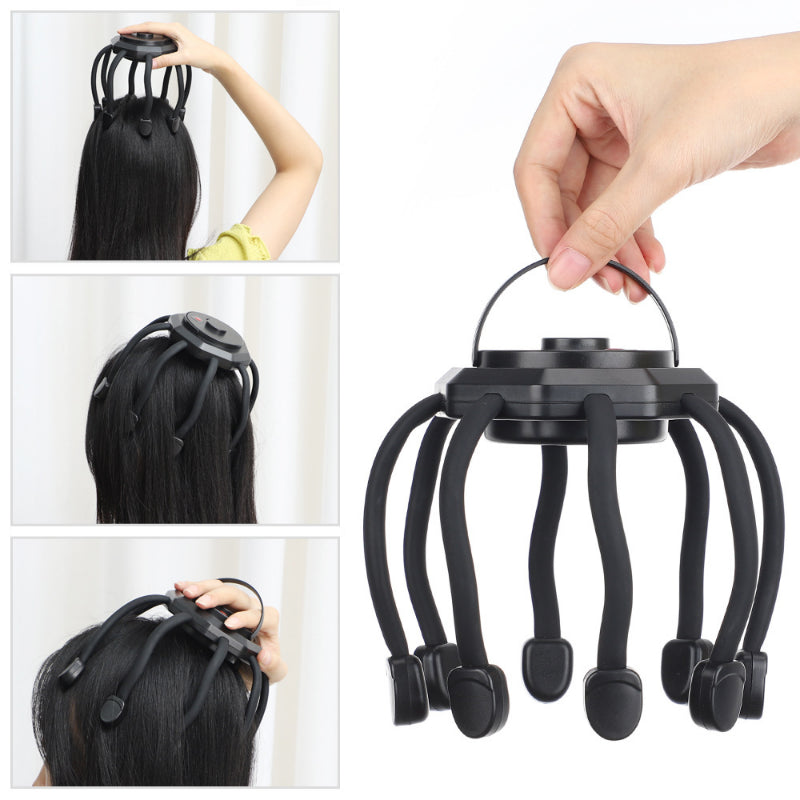 Electric Head Massager – Stress Relief & Sleep Aid with 3 Vibration Modes