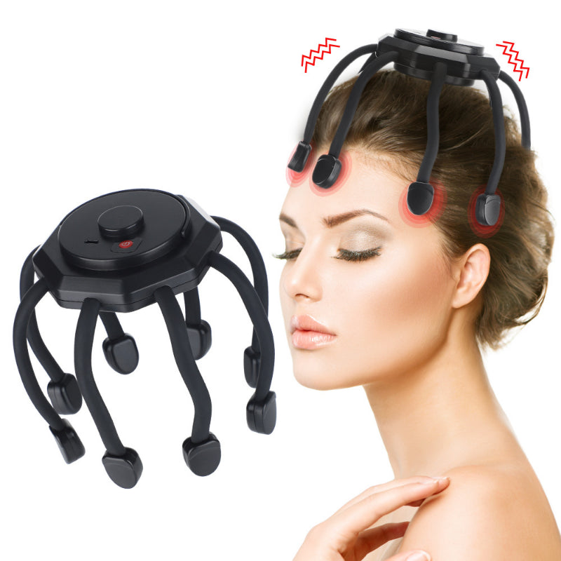 Electric Head Massager – Stress Relief & Sleep Aid with 3 Vibration Modes