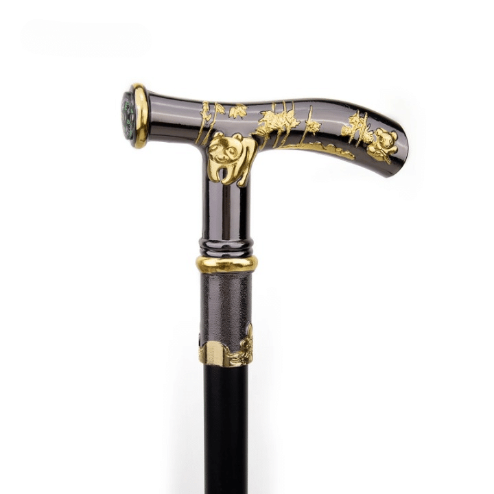 Premium Orthopedic Walking Cane with Sculpted Handle & Built-in Compass – Elegant & Durable