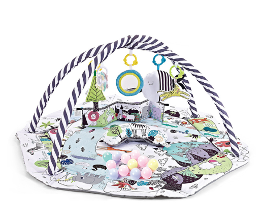 SensoryHaven 8-in-1 Baby Play Mat with Toys