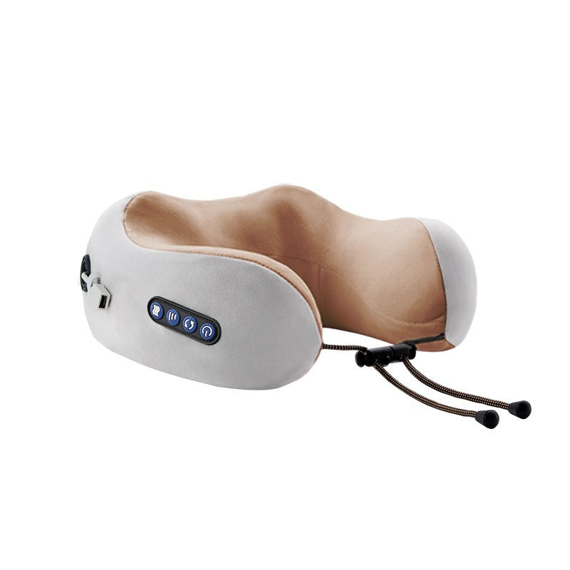 Shiatsu Heated Massage Pillow – Deep Kneading Neck & Shoulder Relief | Portable & Rechargeable