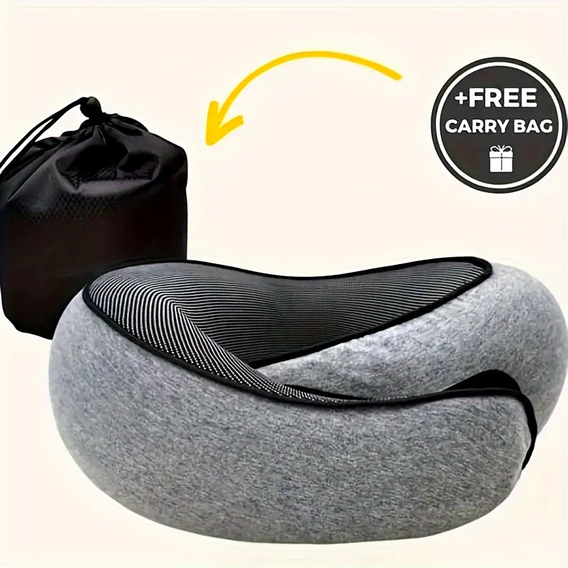 Travel Pillow Neck Cushion Durable U-shaped Slow Rebound Soft Neck Support