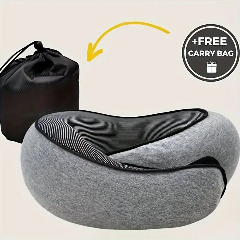 Travel Pillow Neck Cushion Durable U-shaped Slow Rebound Soft Neck Support