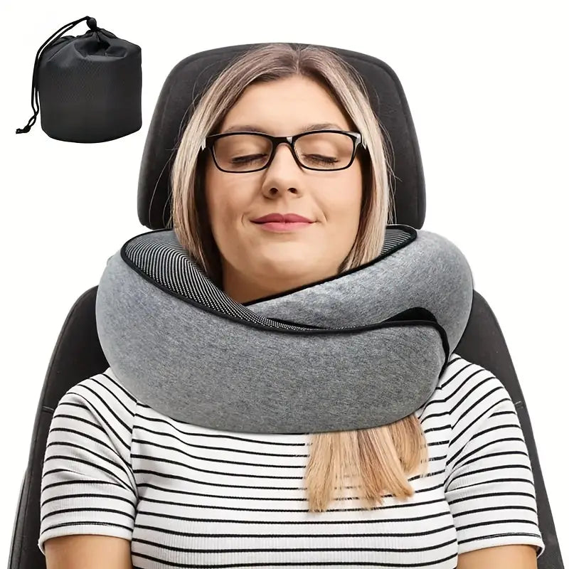 Travel Pillow Neck Cushion Durable U-shaped Slow Rebound Soft Neck Support