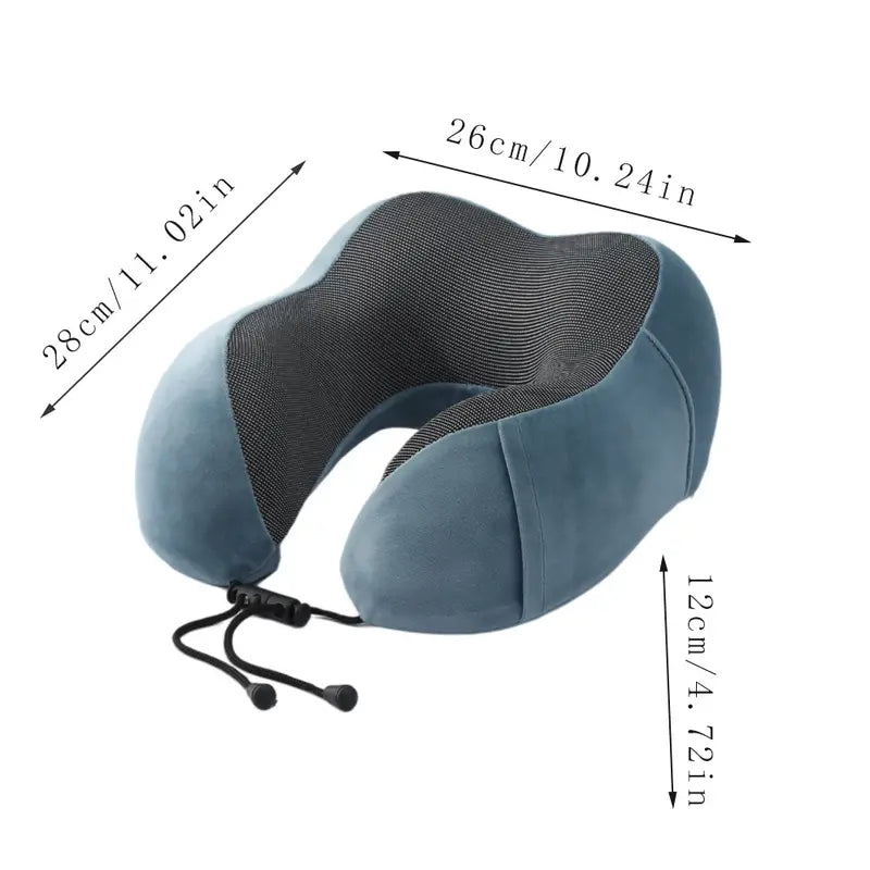 Slow Rebound Travel Pillow, U-shaped Headrest Neck Support Pillow