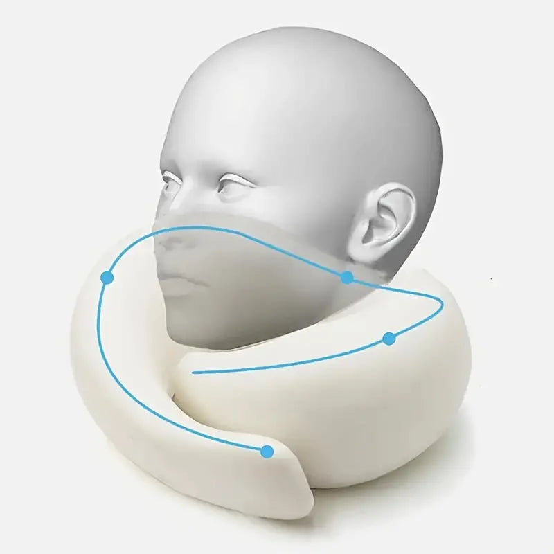 Travel Pillow Neck Cushion Durable U-shaped Slow Rebound Soft Neck Support