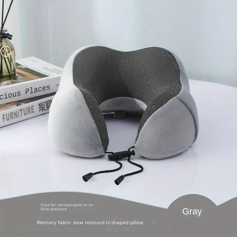 Slow Rebound Travel Pillow, U-shaped Headrest Neck Support Pillow