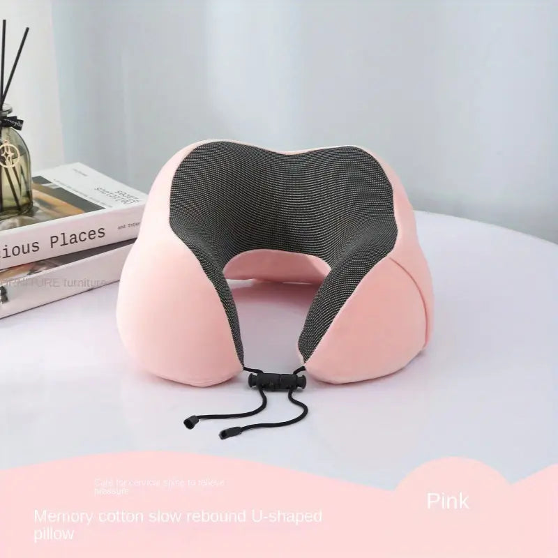 Slow Rebound Travel Pillow, U-shaped Headrest Neck Support Pillow