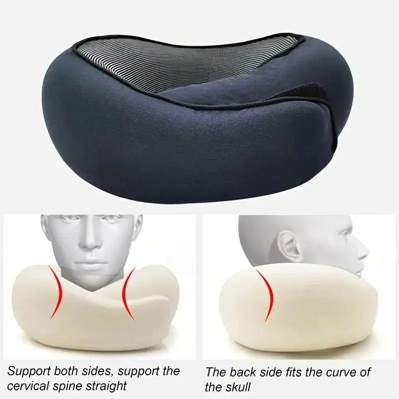 Travel Pillow Neck Cushion Durable U-shaped Slow Rebound Soft Neck Support