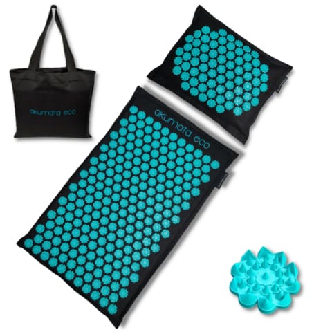 Eco Acupressure Mat & Pillow Set Premium Pain Relief & Relaxation