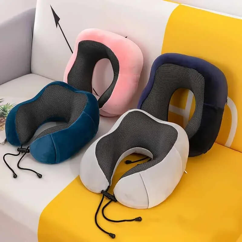Slow Rebound Travel Pillow, U-shaped Headrest Neck Support Pillow
