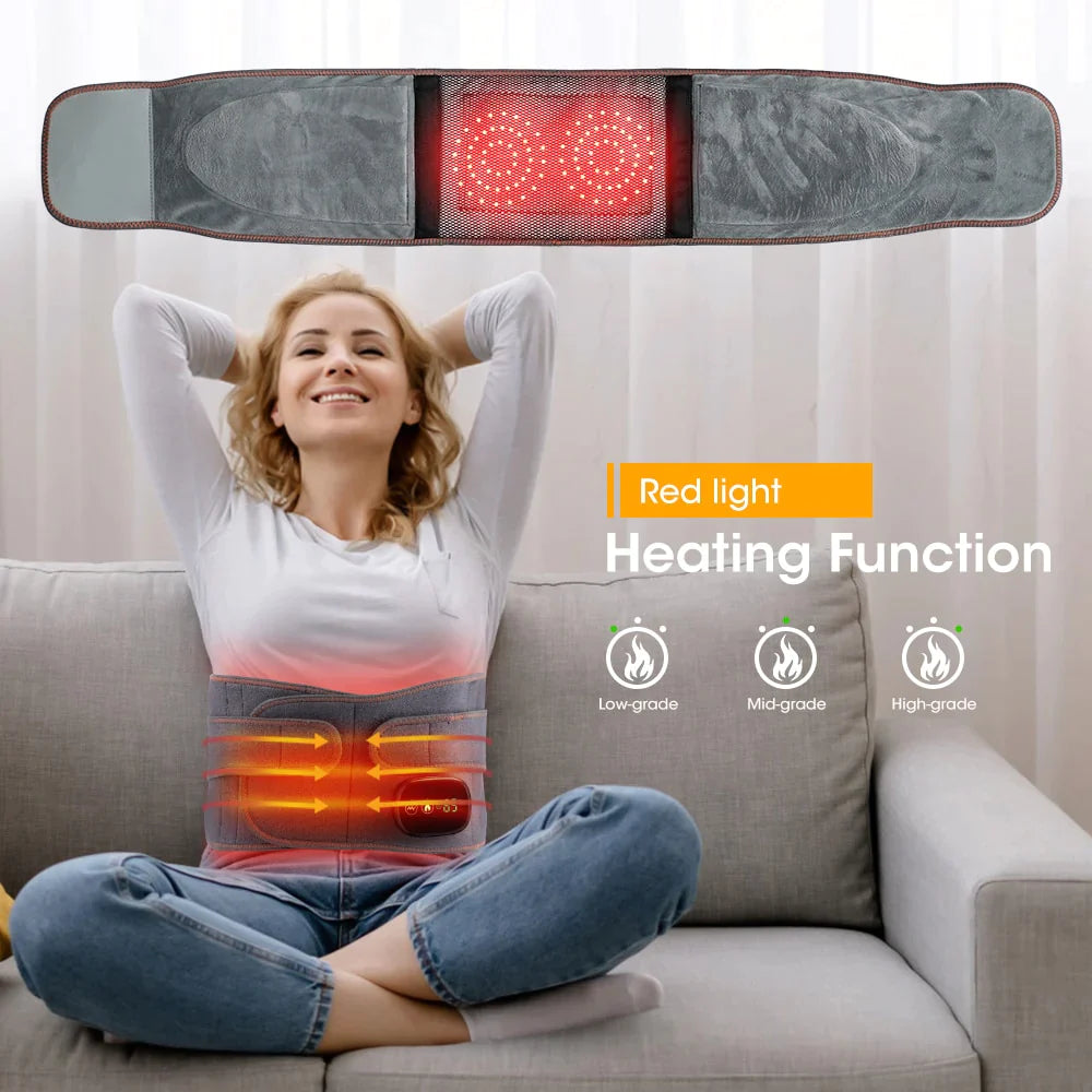 Heated Back Brace Massager for Lower Back Pain
