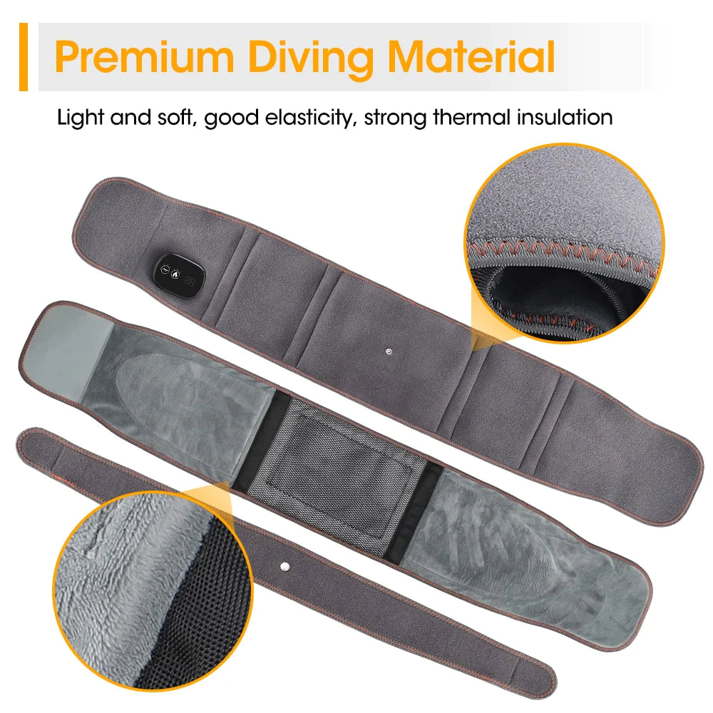 Heated Back Brace Massager for Lower Back Pain