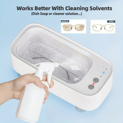 JewelSonic Ultrasonic Jewelry Cleaner for Rings, Watches, Earrings & Glasses – 12oz