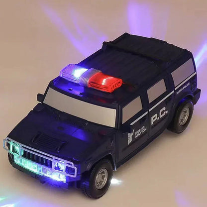 Transforming Robot Car | 2-in-1 Police Car & Robot Toy with Lights and Sound
