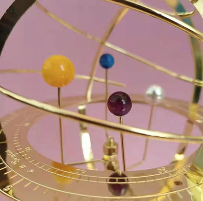 Grand Orrery Solar System Model – Handcrafted Brass Planetary Display