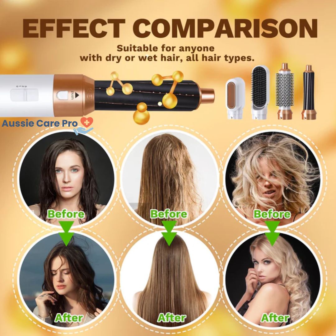 5-in-1 Hair Styler – Curl, Straighten, Dry & Volumise