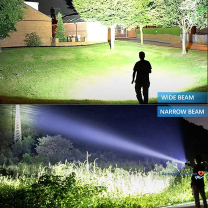 Aussie Care Pro High-Powered Rechargeable LED Torch – 990000 Lumens