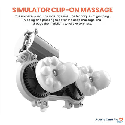 Shiatsu Heated Massage Pillow – Deep Kneading Neck & Shoulder Relief | Portable & Rechargeable
