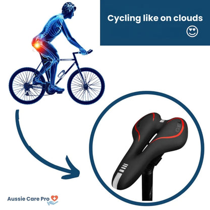 Gel Padded Bike Saddle – Comfortable & Shock Absorbing Seat