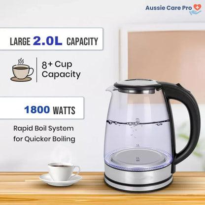 Electric Glass Kettle – Rapid Boil & Auto Shut-Off