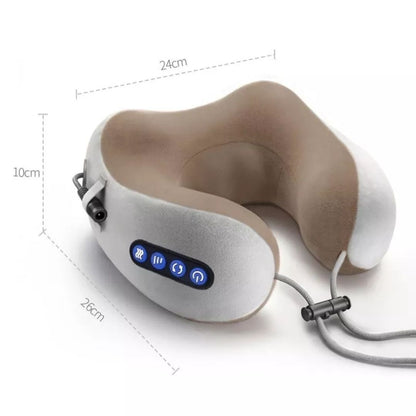 Shiatsu Heated Massage Pillow – Deep Kneading Neck & Shoulder Relief | Portable & Rechargeable