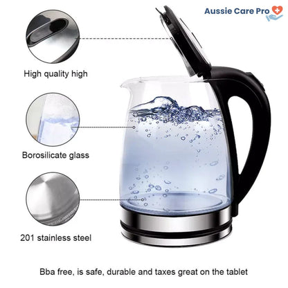 Electric Glass Kettle – Rapid Boil & Auto Shut-Off