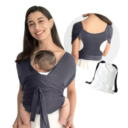 ErgoWrap Baby Sling – Ergonomic M‑Position Baby Carrier, Adjustable & Breathable