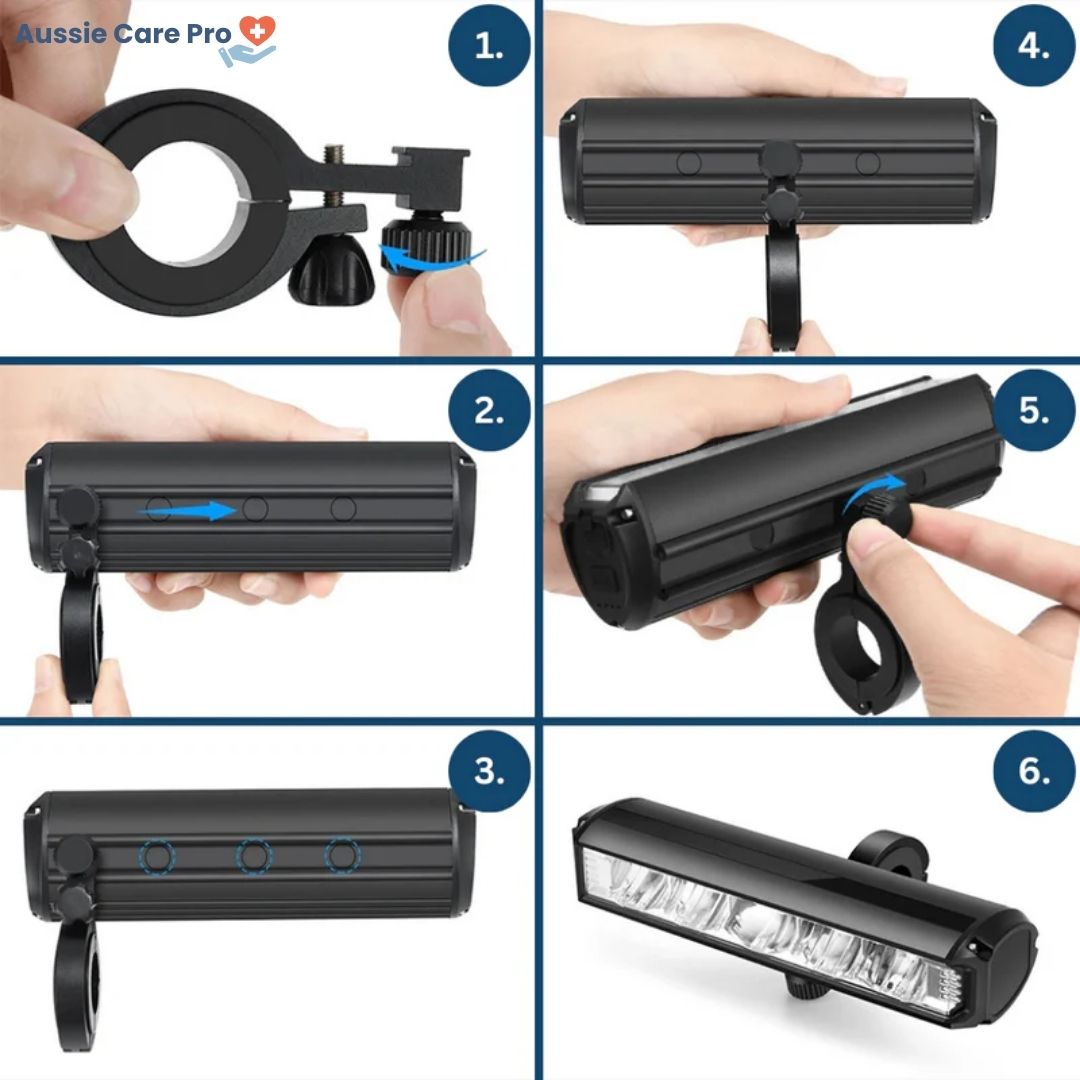 Rechargeable Ultra Bright Bike Light – 6000 Lumen Waterproof Headlight