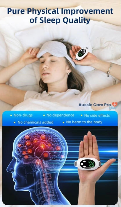 Microcurrent Sleep Aid Device – EMS Handheld Sleep Machine for Insomnia, Stress & Anxiety Relief