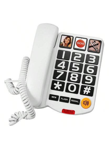Wired Home Telephone for Seniors – Stylish, Simple & Durable