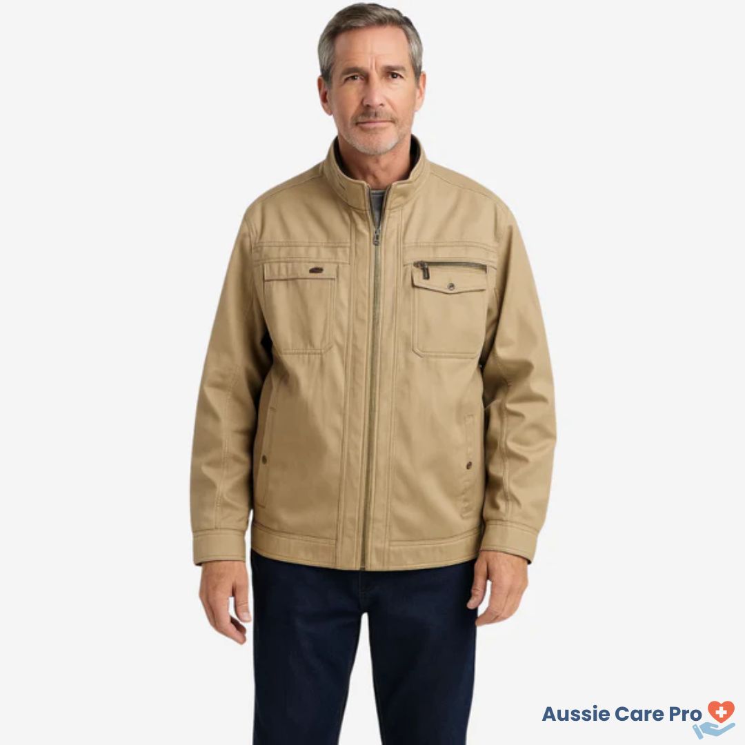 Aussie Care Pro Men’s Cotton Jacket – Outdoor Casual Style
